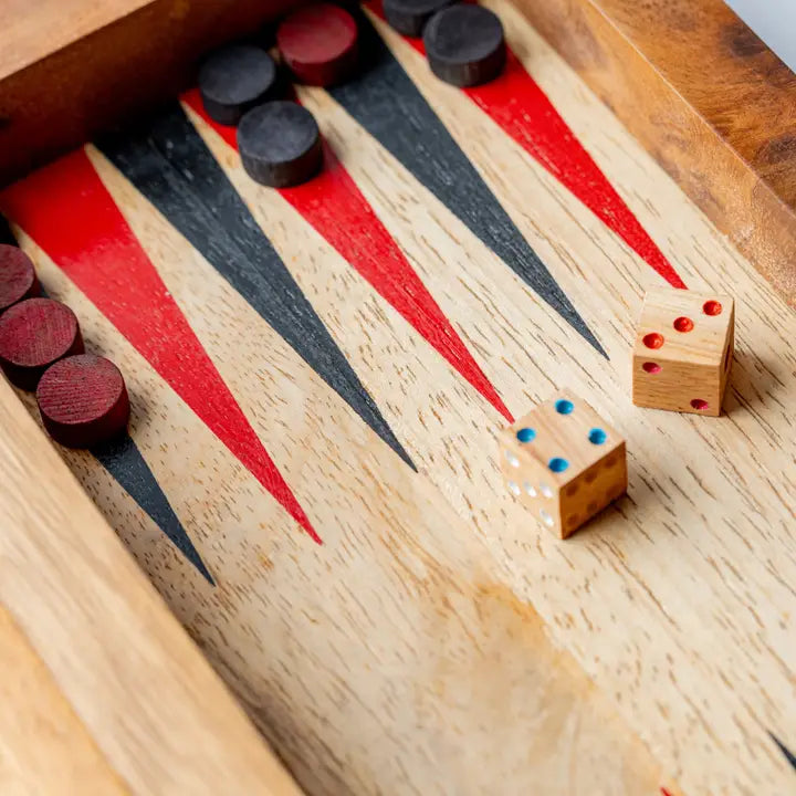 Mango Wood Backgammon Set