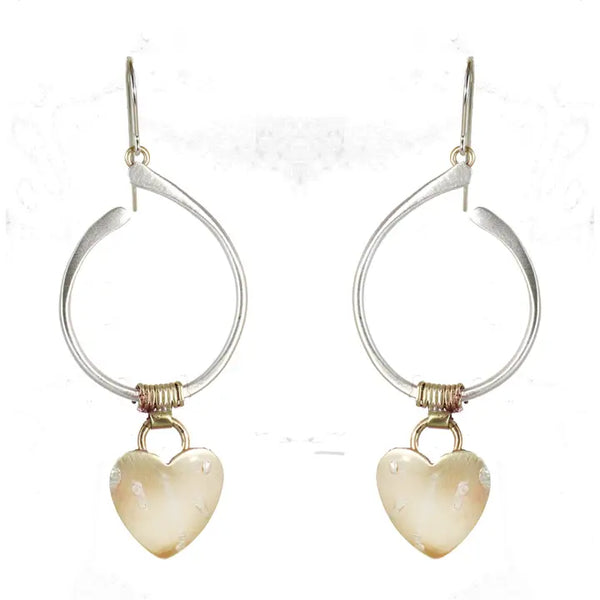 Hearts Jumping Through Hoops Earrings