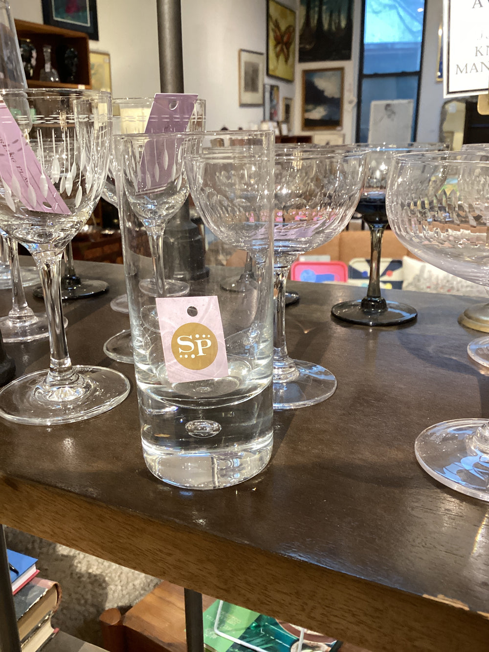 Tall Floating Bubble Highball Glass