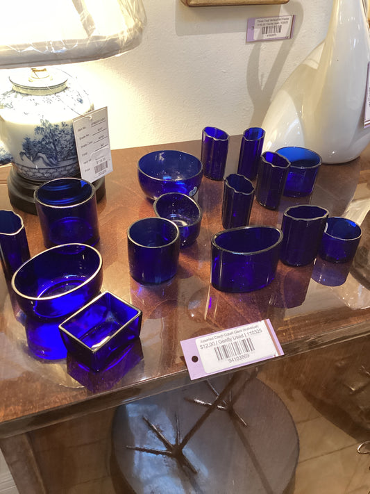 Assorted Czech Cobalt Glass (Individual)