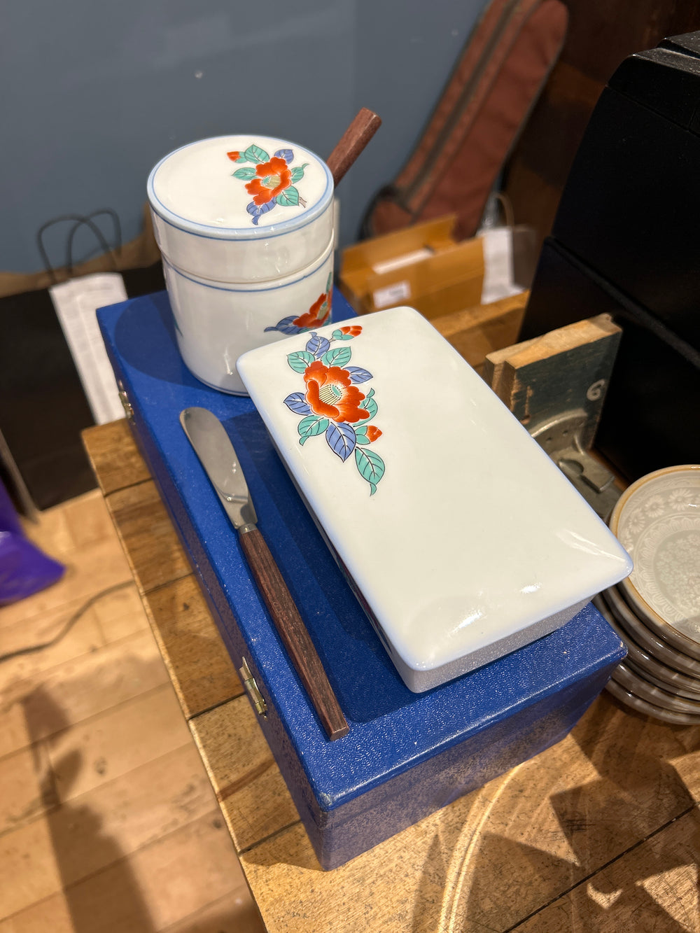Japanese Butter & Jam Dish in Box