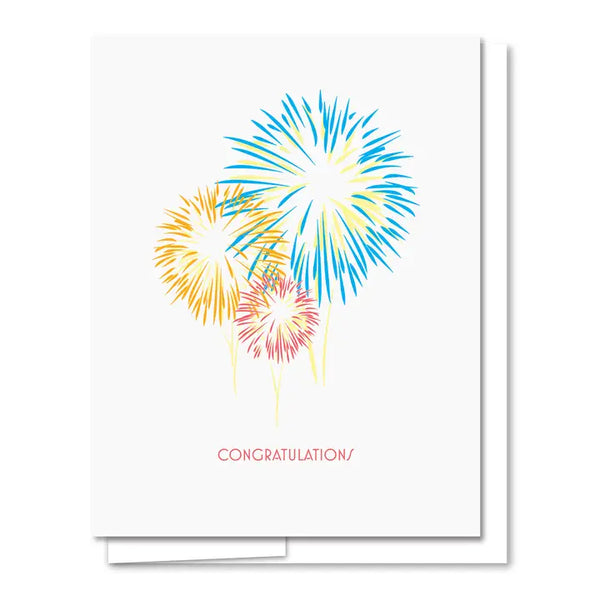 Fireworks Congrats Card
