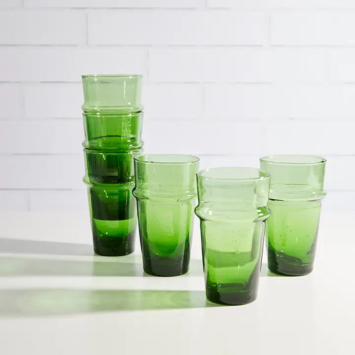 Green Beldi Moroccan 11oz Glass