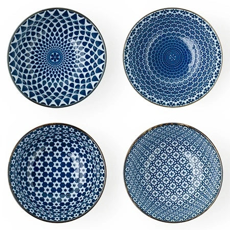 Set of 4 Mosaic Assorted Bowls