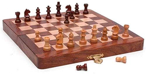 8" Folding Wood Chess Set