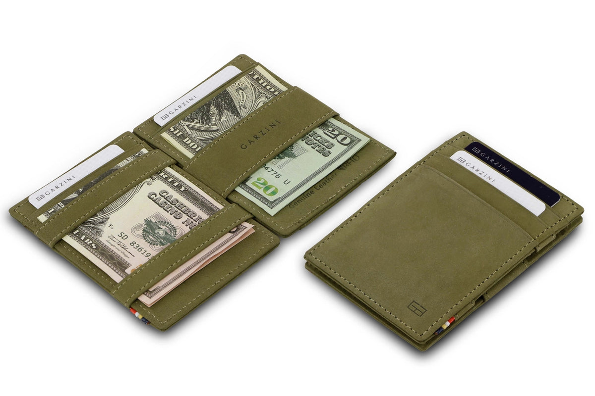 Olive Green Essenziale Magic Wallet