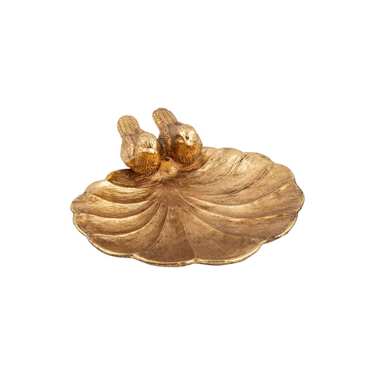 Shell Trinket Tray with Birds