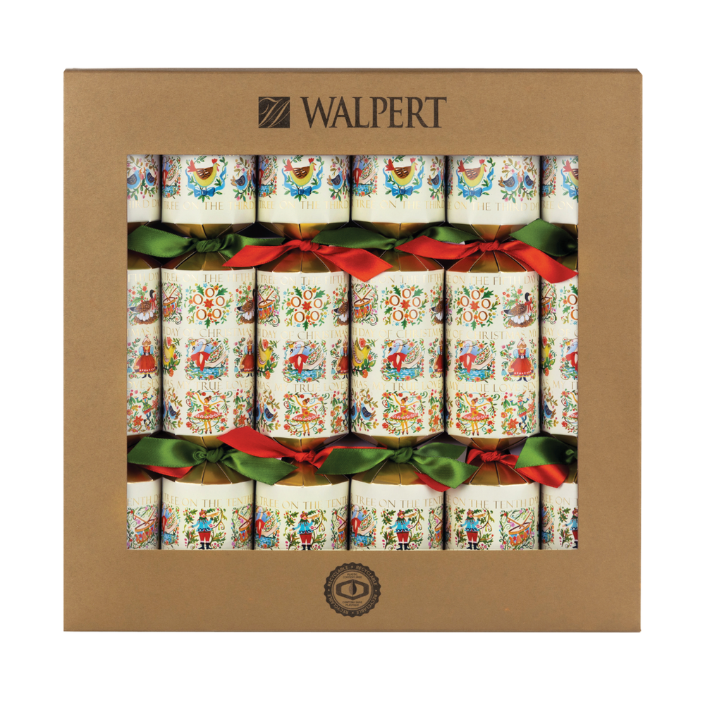 12 Days of Christmas Crackers 12" 6ct ECO3