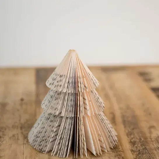 Small Used Paper Book Christmas Tree