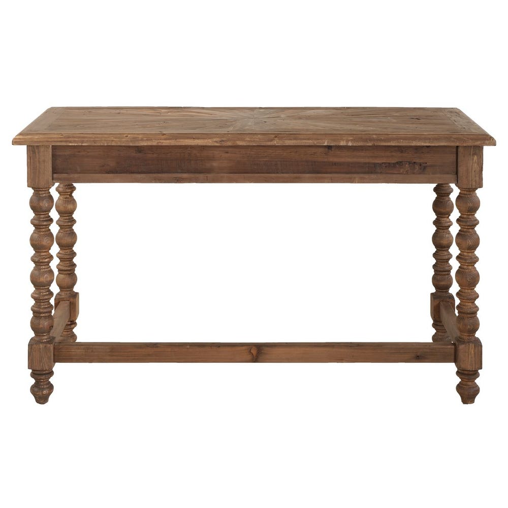 Reclaimed Fir Wood Desk with 3 Drawers