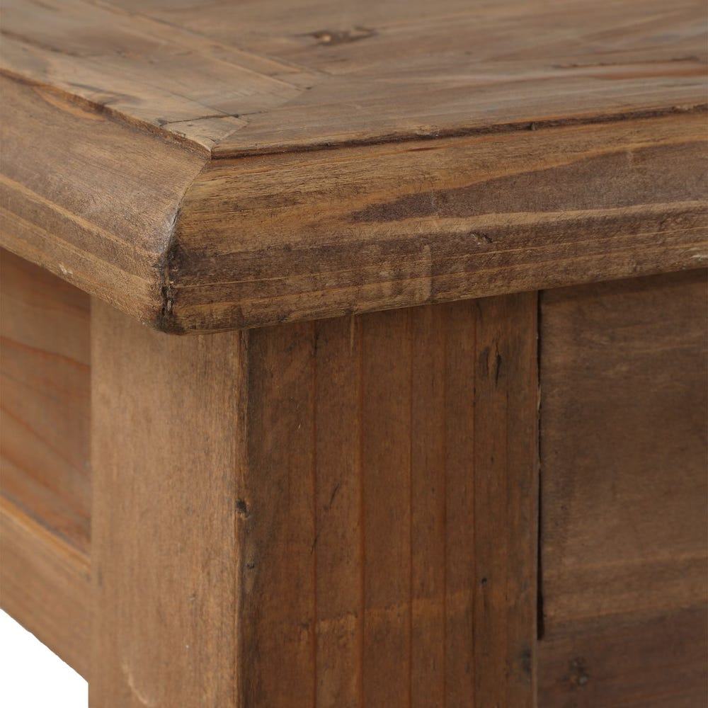Reclaimed Fir Wood Desk with 3 Drawers