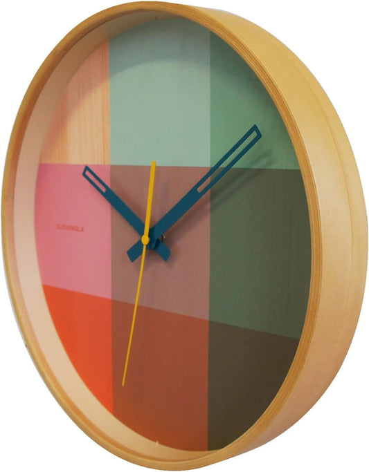 Riso Green & Pink Wall Clock