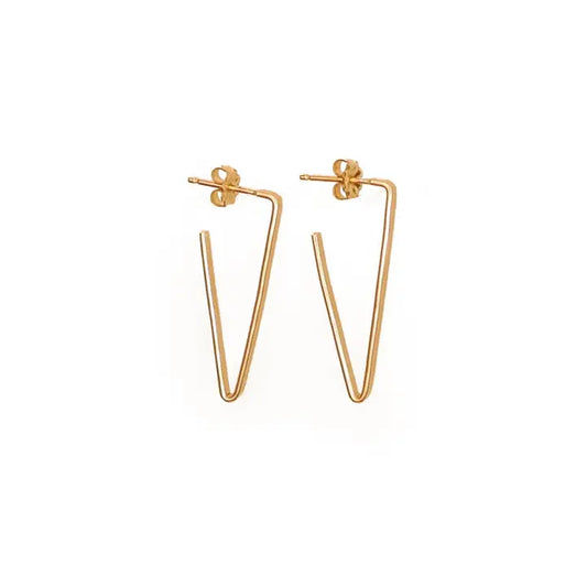 Point Hoop Gold Fill Earrings (Sm.)