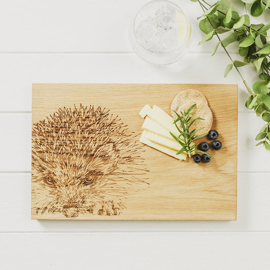 Hedgehog Oak Serving Board