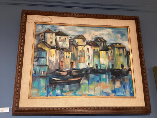 Signed Home in Harbor Scene-USED : 011623