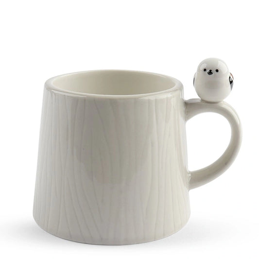 Mug Tree with Sparrow White