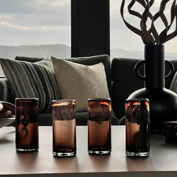 Tamarind Handblown Mexican Highball Glass