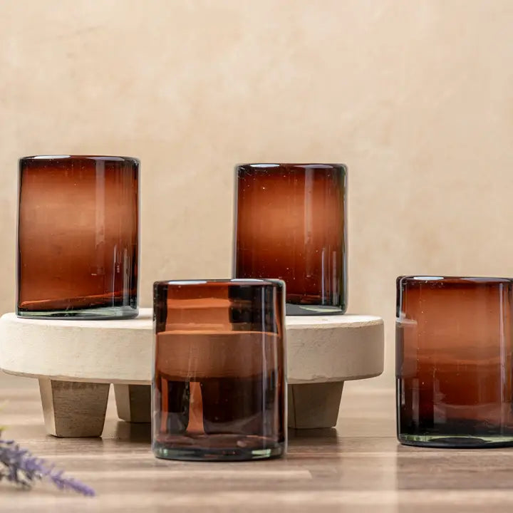 Tamarind Handblown Mexican DOF Glass
