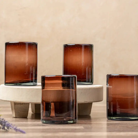 Tamarind Handblown Mexican DOF Glass