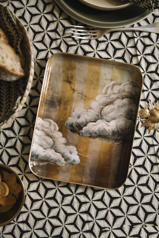 Nuage Clouds Gilded Edge Tray