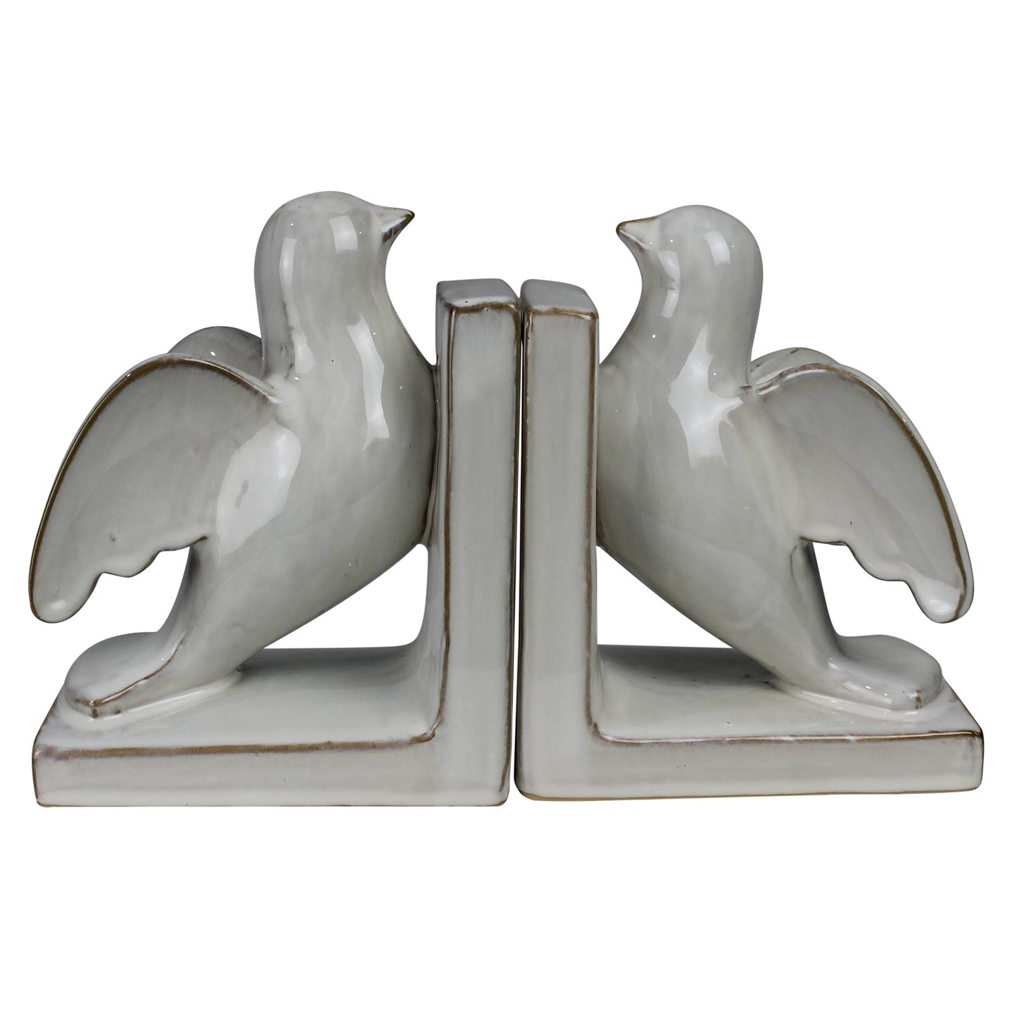 Bird Bookends Pair, Ceramic