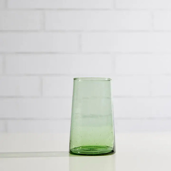 Green Tall/12oz Moroccan Cone Glass