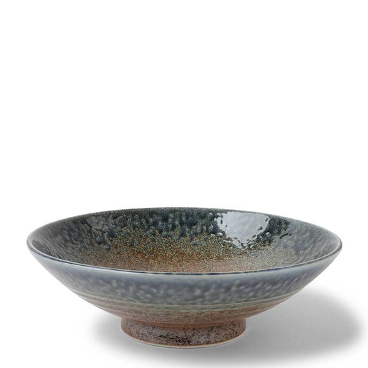Blue Sand Crackle Bowl 9-1/2"