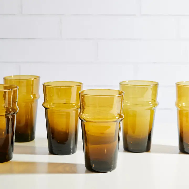 Amber Beldi Moroccan 11oz Glass