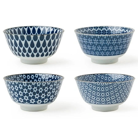 Set of 4 Mosaic Assorted Bowls