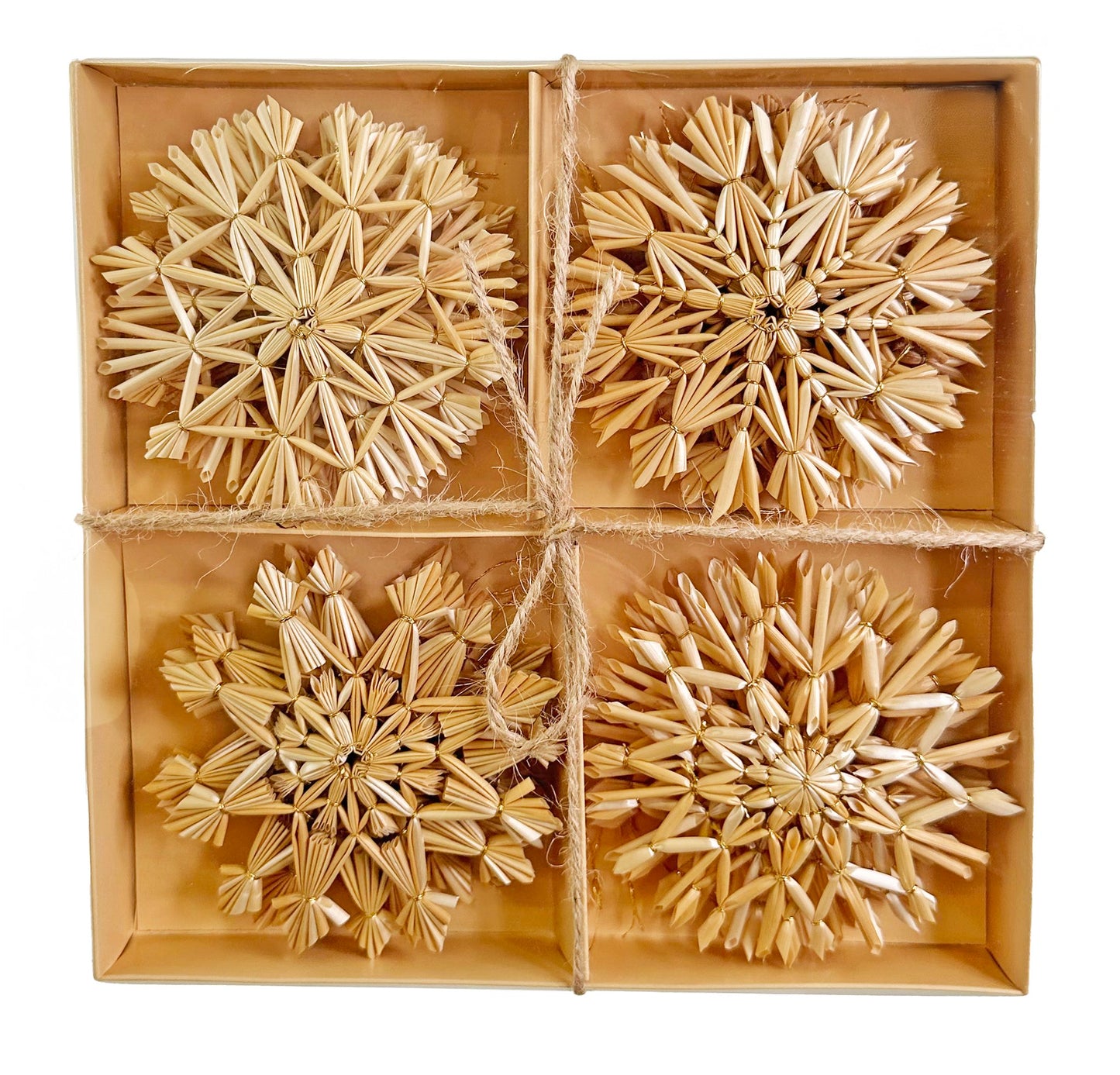 20 pc Straw Snowflakes Ornament Set