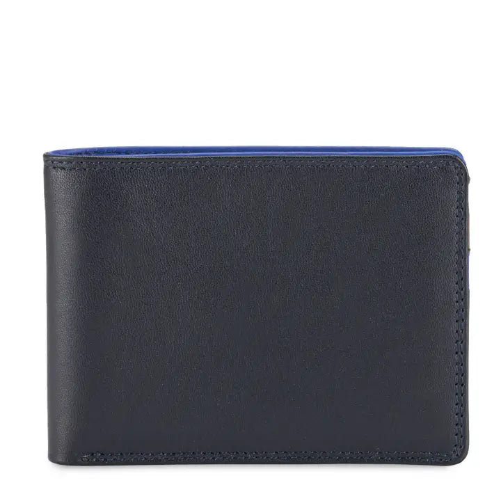 Midnight Rfid Jeans Nappa Wallet with ID Window