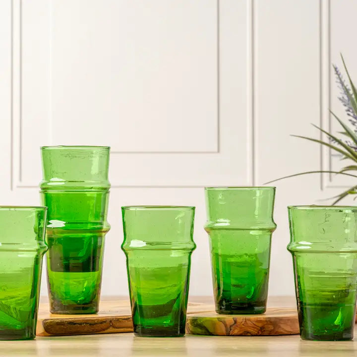 Green Beldi Moroccan 11oz Glass
