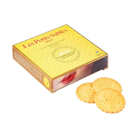 Les Petits Sables Lemon Shortbread Cookies Yellow Gift Box