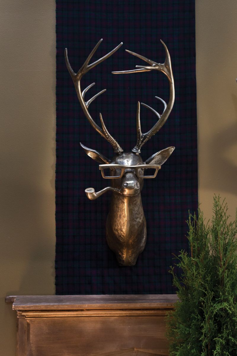Deer with Glasses Wall Mount