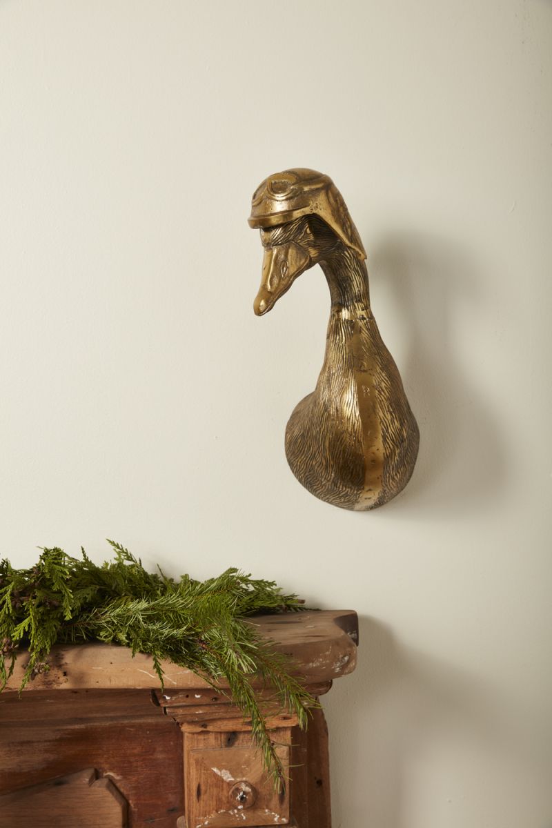 Duck with Helmet Wall Mount