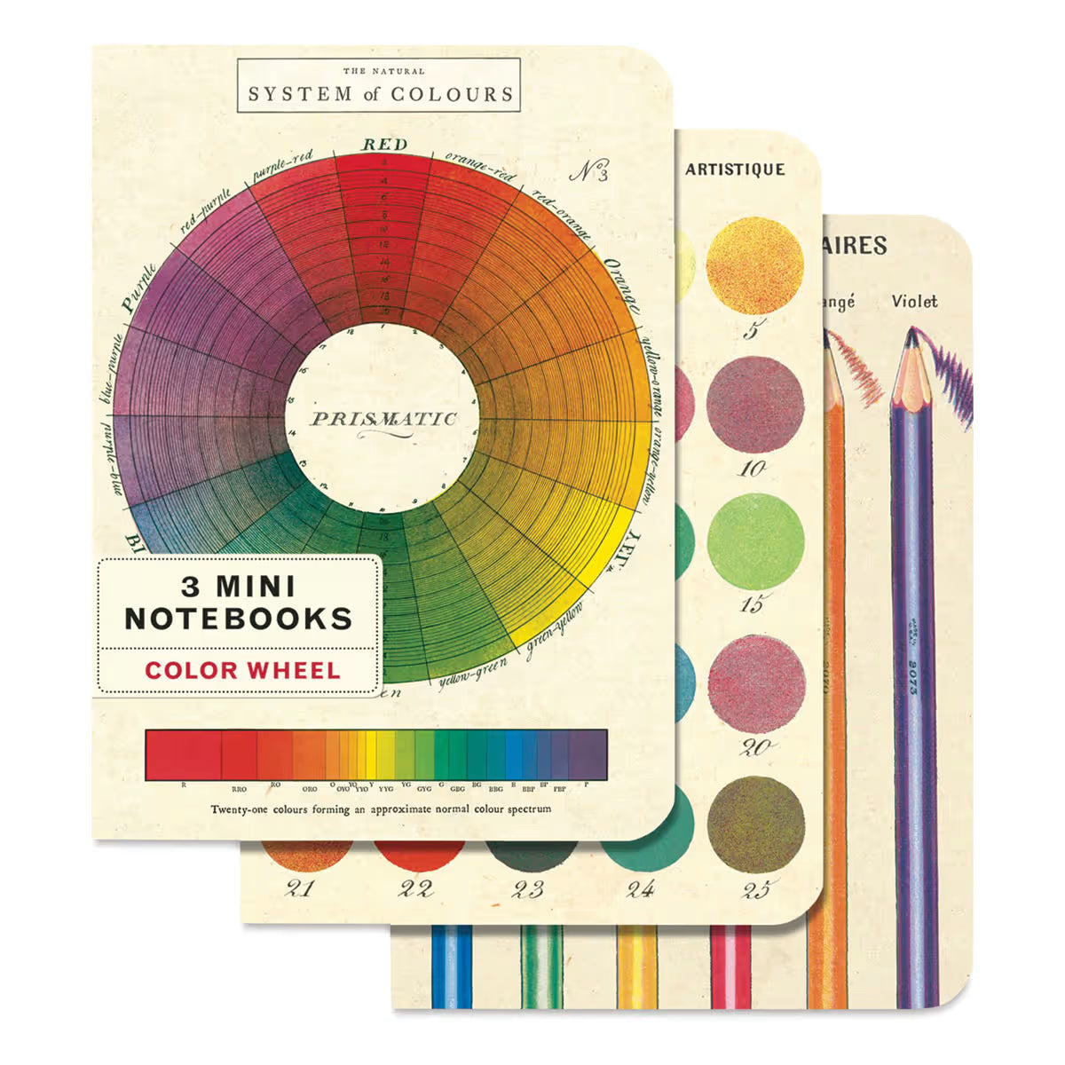 Color Wheel Set of 3 Mini Notebooks