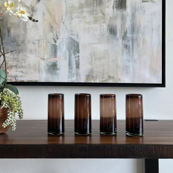 Tamarind Handblown Mexican Highball Glass