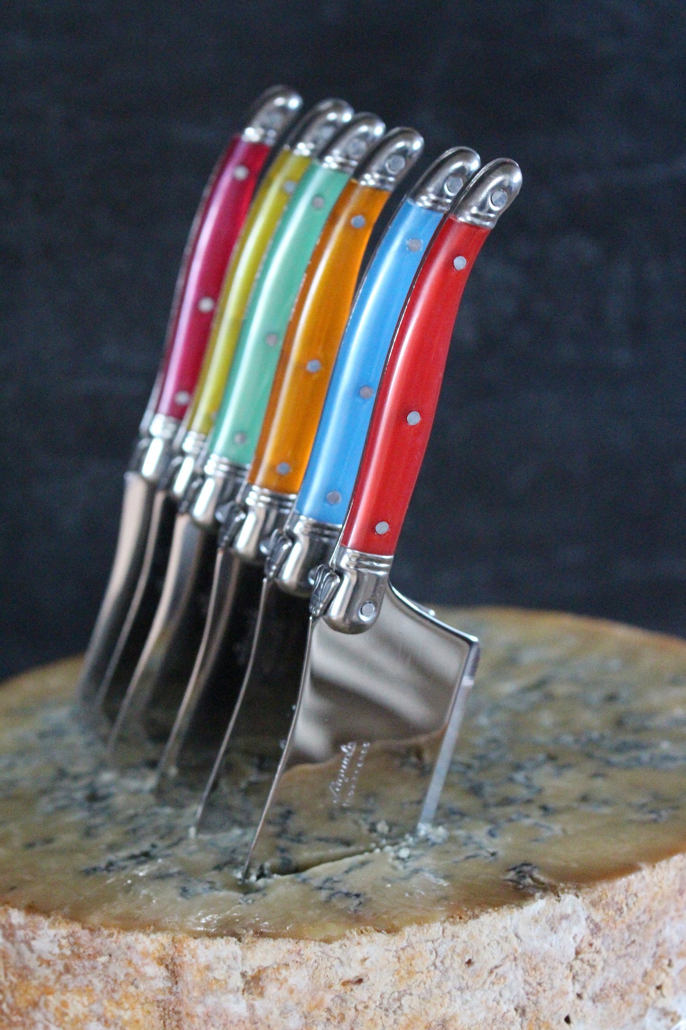 Cleaver Cheese Knife- Assorted Colors (Individual)