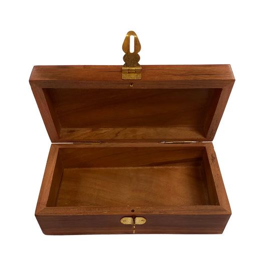 6-1/4″ Stag Head Engraved Acacia Wood Box