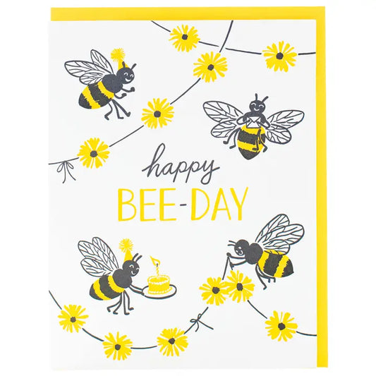 Bee Party Birthday Card*