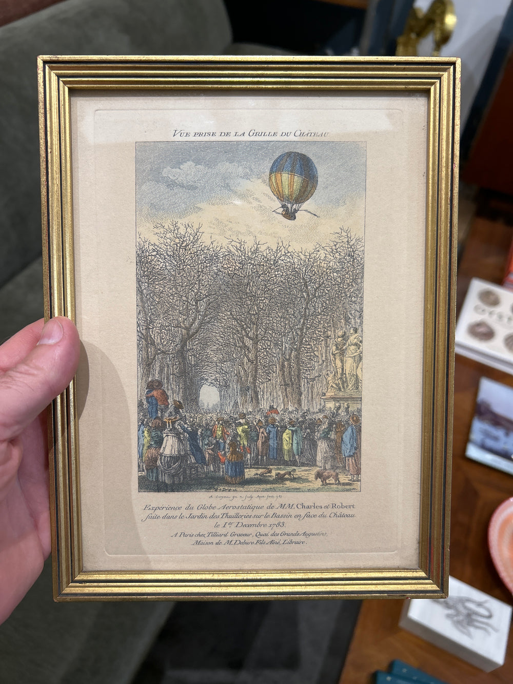 Antique Hot air Balloon Artwork