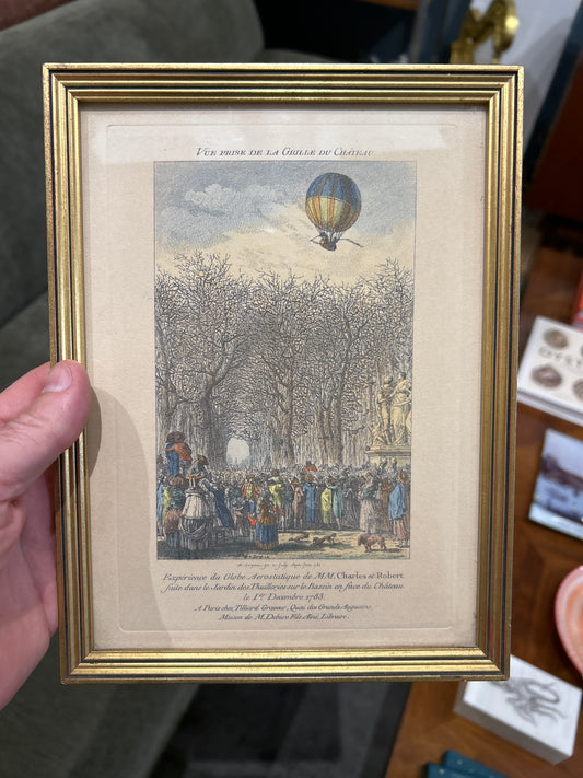 Antique Hot air Balloon Artwork