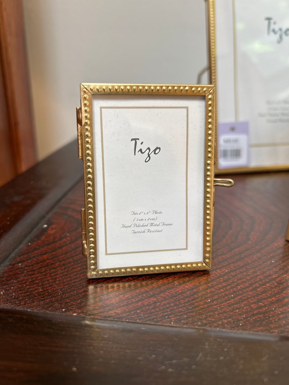 Beaded Brass Photo Frame 2" x 3"