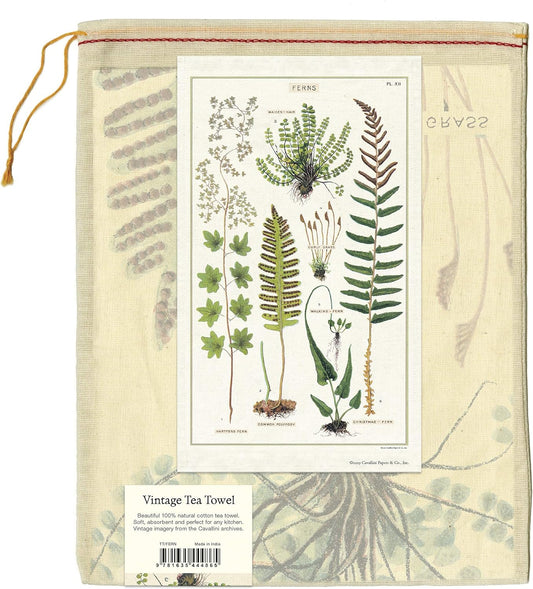 Ferns Tea Towel