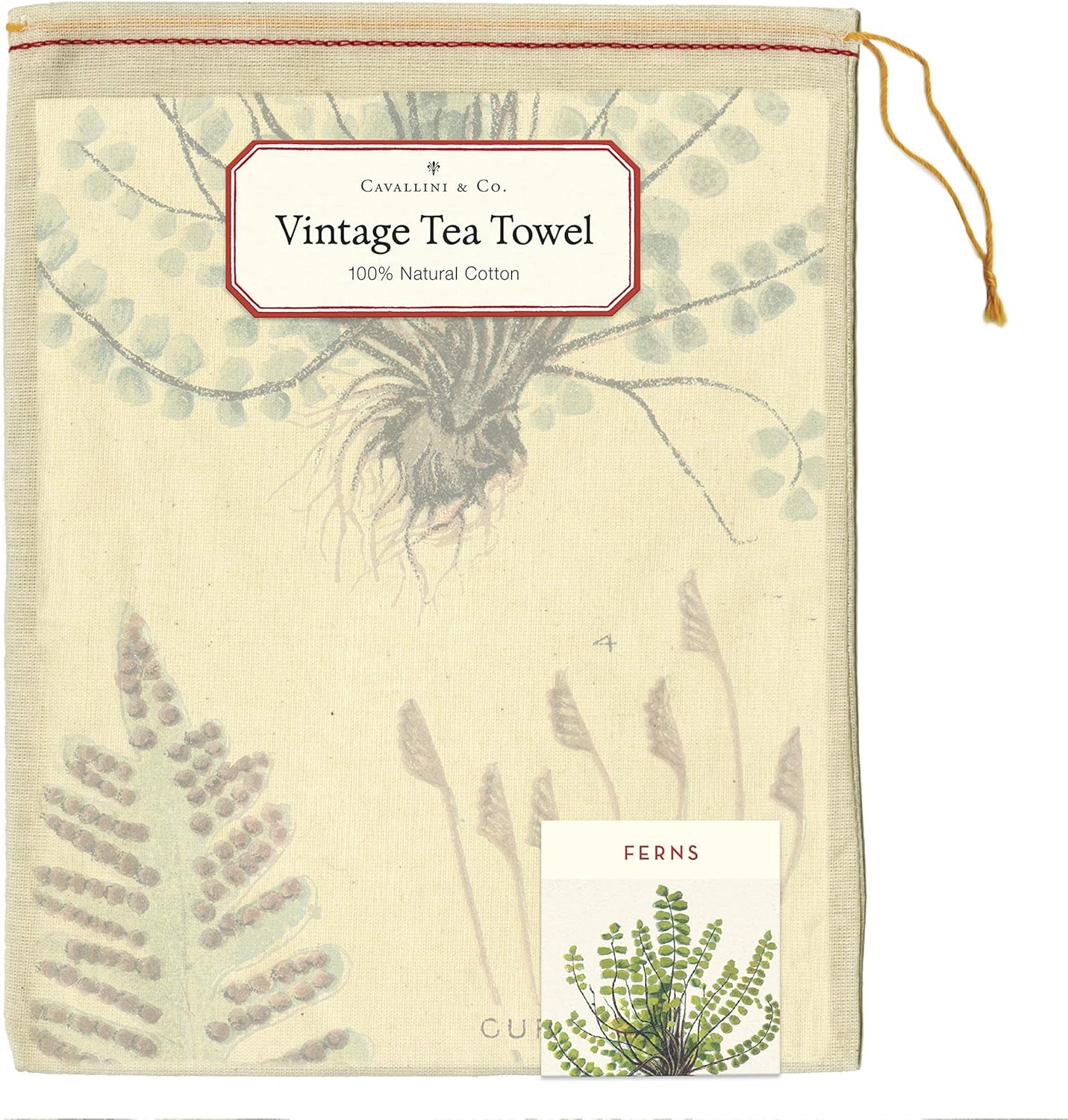 Ferns Tea Towel