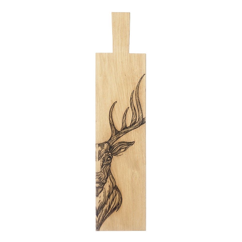 Scandi Stag Long Oak Serving Paddle
