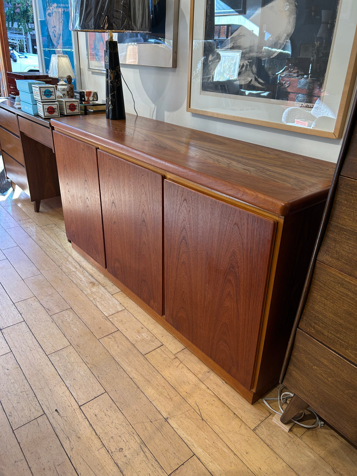 3 Door Credenza with 5 Inner Drawers