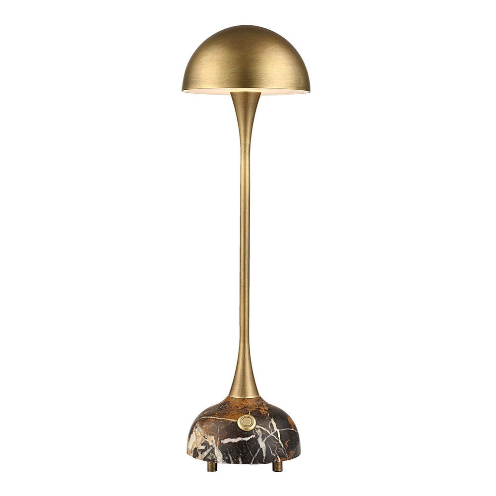 Dome Top Rechargeable Mini Marble Lamp