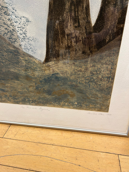 1/3 '88 Signed Caroline Stone Titled "The River and Beyond"