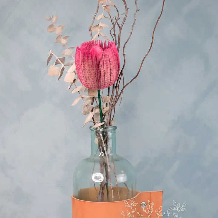Used Book Paper Tulip Stems